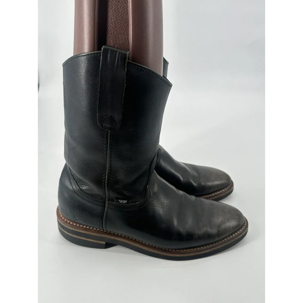 SILVER SPUR‎ MEN'S BOOTS BLACK SIZE 8.5